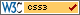 Icona di validit del foglio di stile CSS usato, secondo le specifiche del W3C