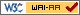 Icona di conformit di livello doppia A secondo le specifiche di accessibilit W3C-WAI Linee guida per l'accessibilit del WEB 1.0